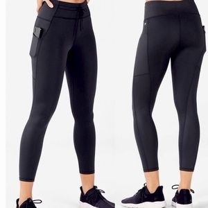 Mid-Rise Ultracool Shine-Panel 7/8- black XXL